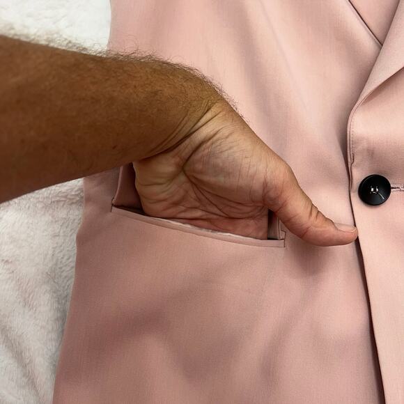 Valpweet Women's Oversized Blazer Size L Casual Button Front Jacket Business - Picture 5 of 9